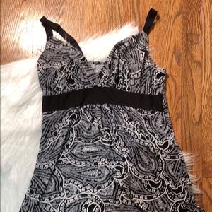 Beautiful black/white long night gown